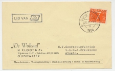 Firma briefkaart Oudewater 1954 - Manufacturen / Kleding