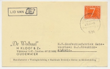 Firma briefkaart Oudewater 1956 - Manufacturen / Kleding