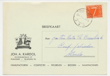 Firma briefkaart Pijnacker 1954 - Manufacturen / Confectie