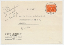 Firma briefkaart Rijssen 1954 - Cooperatie