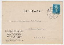 Firma briefkaart Ridderkerk 1950 - Textiel / Woning