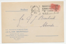 Firma briefkaart Scheveningen 1952 - Manufacturen