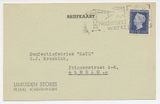 Firma briefkaart Scheveningen 1949 - IJmuiden Stores