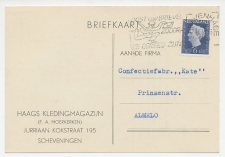 Firma briefkaart Scheveningen 1948 - Kledingmagazijn