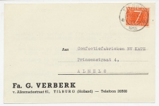 Firma briefkaart Tilburg 1955 