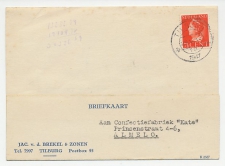 Firma briefkaart Tilburg 1947