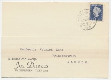 Firma briefkaart Wageningen 1949 - Kleding