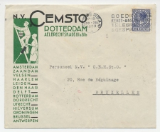 Firma envelop Rotterdam 1939 - Cemsto / Schoonmaak