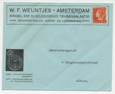 Firma envelop Amsterdam 1947 - Bouwartikelen / Lips / Sleutel