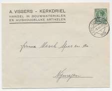 Firma envelop Kerkdriel 1939 - Bouwmateriaal 