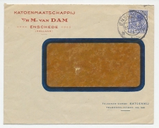 Firma envelop Enschede 1926 - Katoenmaatschappij