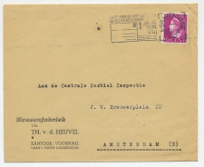 Firma envelop Voorburg 1947 - Kousenfabriek