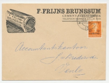 Firma envelop Brussum 1953 - Cement / Steenfabriek