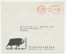 Firma envelop Amsterdam 1958 - De Ram - Uitgeverij