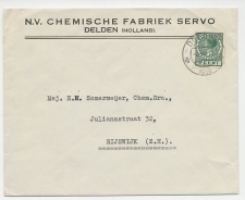 Firma envelop ( met inhoud ) Delden 1938 - Chemische fabriek 