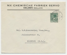 Firma envelop ( met inhoud ) Delden 1938 - Chemische fabriek 