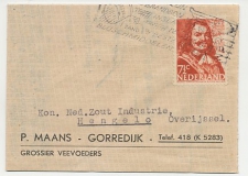 Vouwbrief ( zie inhoud ) Gorredijk 1944 - Veevoeders