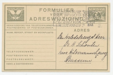 Verhuiskaart Locaal te Bussum 1944 - I.v.m. vordering van woning