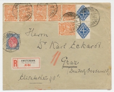Em. Bontkraag / 1923 Aangetekend Amsterdam - Oostenrijk 