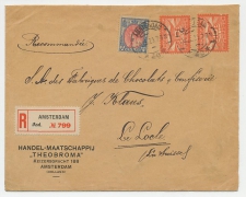 Em. Luchtpost 1921 Aangetekend Amsterdam - Zwitserland