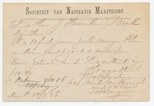 Briefkaart G. 23 Particulier bedrukt Maastricht 1886