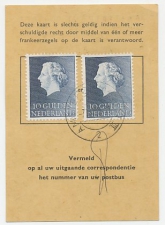 Em. Juliana Postbuskaartje Amsterdam 1971