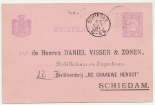 Briefkaart G. 23 Particulier bedrukt Veessen - Schiedam 1891