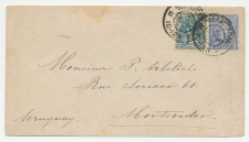 Em. Bontkraag / Envelop Ned. Indie Den Haag - Uruguay 1905