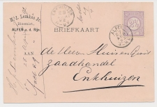 Firma briefkaart Alphen a.d. Rijn 1892 - Bloemist