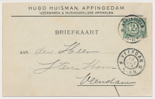 Firma briefkaart Appingedam 1904 - IJzerwaren - Houshoudelijk