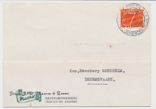 Firma briefkaart Aalsmeer 1956 - Kwekerij