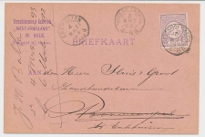 Firma briefkaart Bangert 1893 - Vruchtensap fabriek