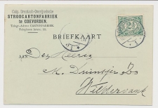 Firma briefkaart Coevorden 1911 - Stroocartonfabriek