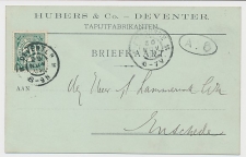 Firma briefkaart Deventer 1902 - Tapijtfabrikant