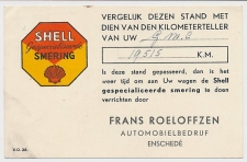 Firma briefkaart Enschede 1947 - Shell - Automobielbedrijf