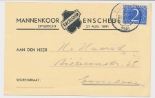 Birefkaart Enschede 1948 - Mannenkoor