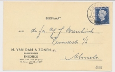 Firma briefkaart Enschede 1949 - Fabrikanten