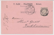 Firma briefkaart Franeker 1899