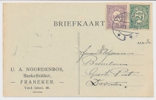 Firma briefkaart Franeker 1916 - Banketbakker