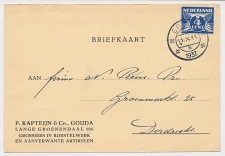 Firma briefkaart Gouda 1937 - Borstelwerk