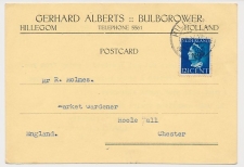 Firma briefkaart Hillegom 1948 - Bloembollen