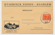 Firma briefkaart Haarlem 1954 - Olie