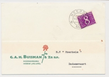 Firma briefkaart Heerde 1964 - Rozenkwekerij