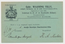 Antwoord briefkaart Haarlem 1914 - Haarlemmer Olie