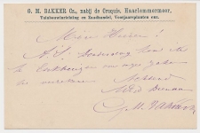 Firma briefkaart Heemstede 1892 - Zaadhandel