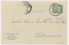 Firma briefkaart Kollum 1904 - Houthandel - Stoomhoutzagerij