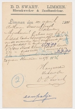 Firma briefkaart Limmen 1899 - Bloemkweker - Zaadhandel