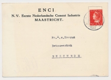 Firma briefkaart Maastricht 1947 - ENCI - Cement Industrie