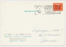 Firma briefkaart Moerkapelle 1956 - Meubelen