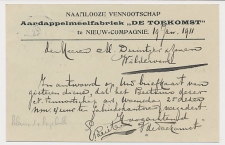 Firma briefkaart Nieuw Compagnie 1911 - Aardappelmeelfabriek